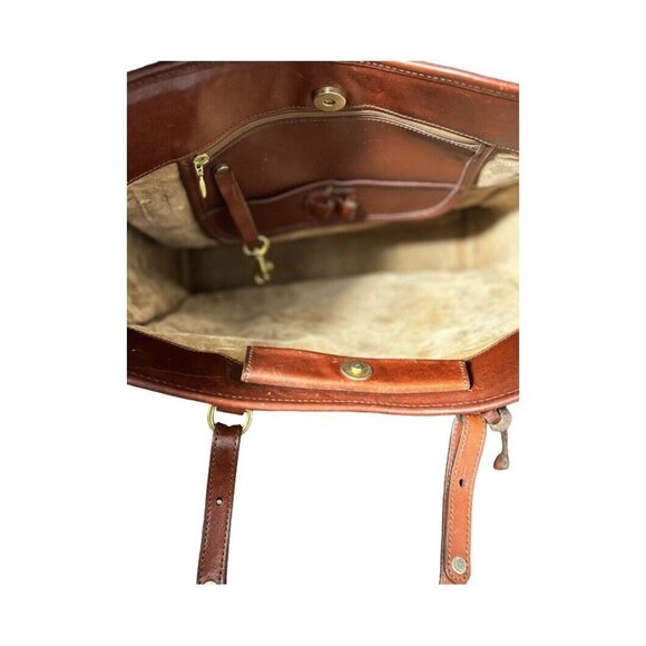 Brahmin Embossed Leather & Woven Shoulder Bag - Picture 4 of 8